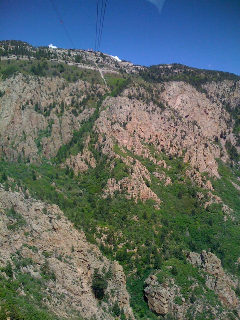 Descending Sandia Mt. in Albuquerque