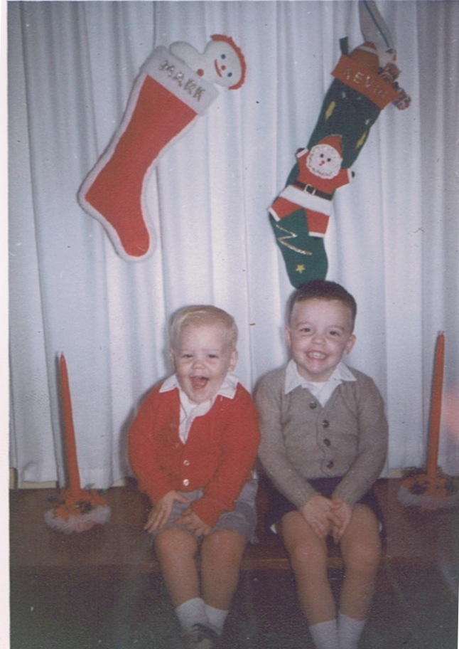 Kevin & Mark Jackson, Christmas 1966