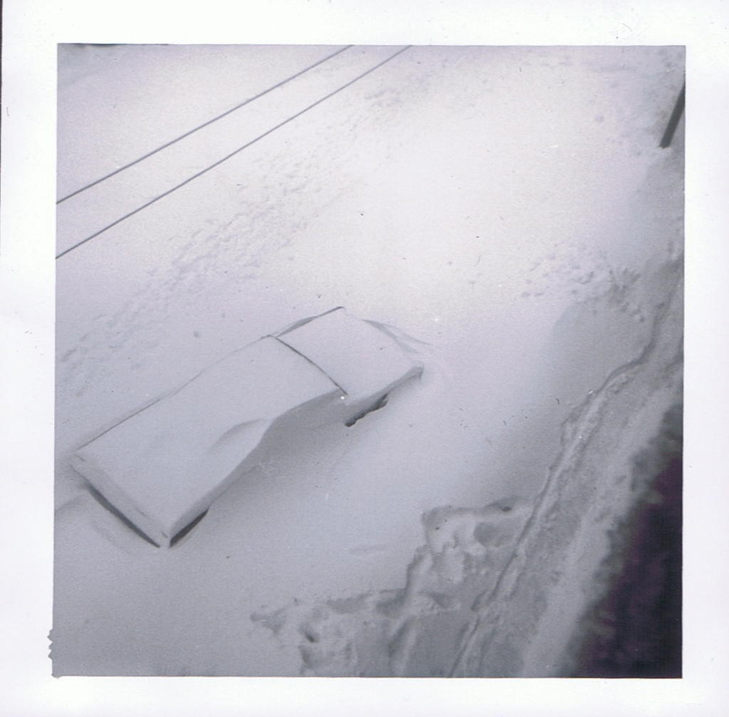 The Blizzard of '67 - Our Buried Car (from 3rd fl Diversey apt window)