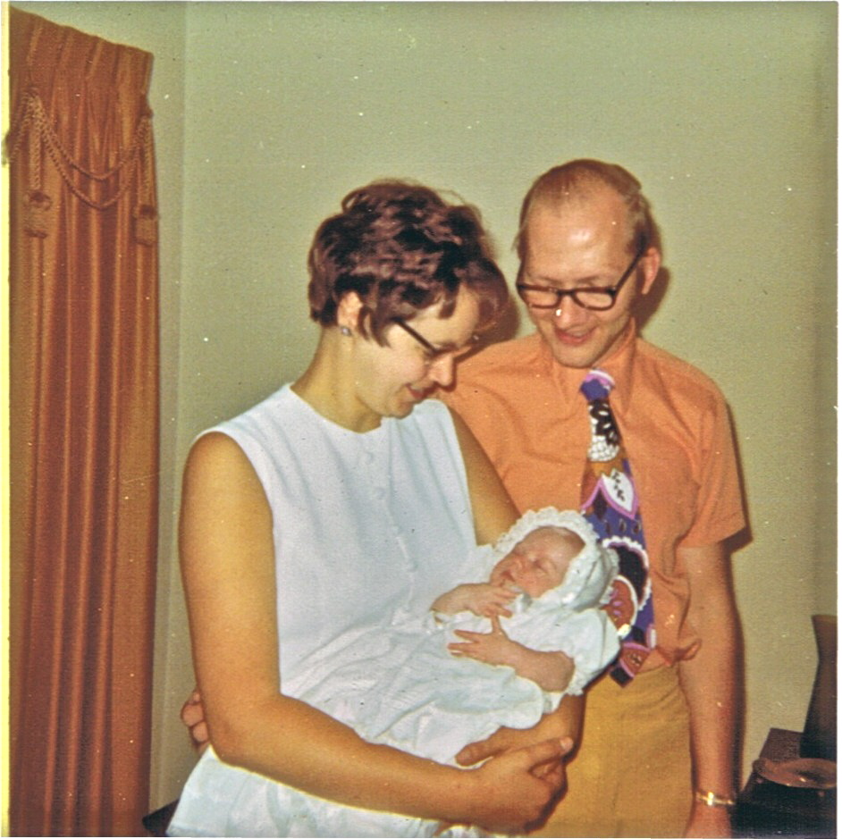 Bob & Karen Musa w/ Vicki Garver Baptism summer 1971