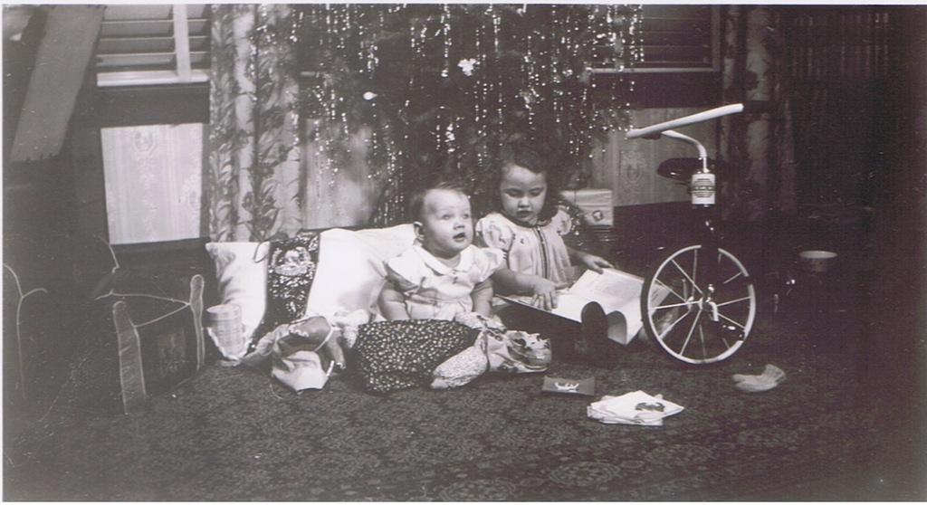 Karen & Beverly Baxter Christmas 1941