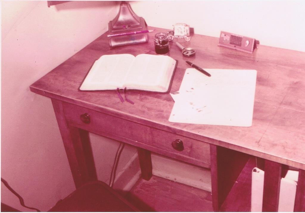 Wheaton Dorm Desk fall 1957