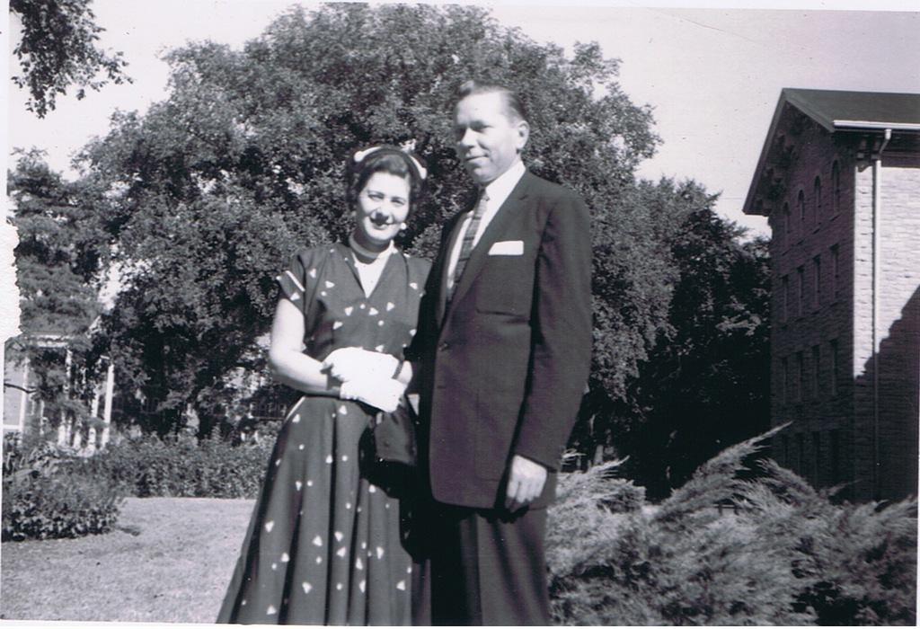 Marge & Otto Musa Wheaton College fall 1957