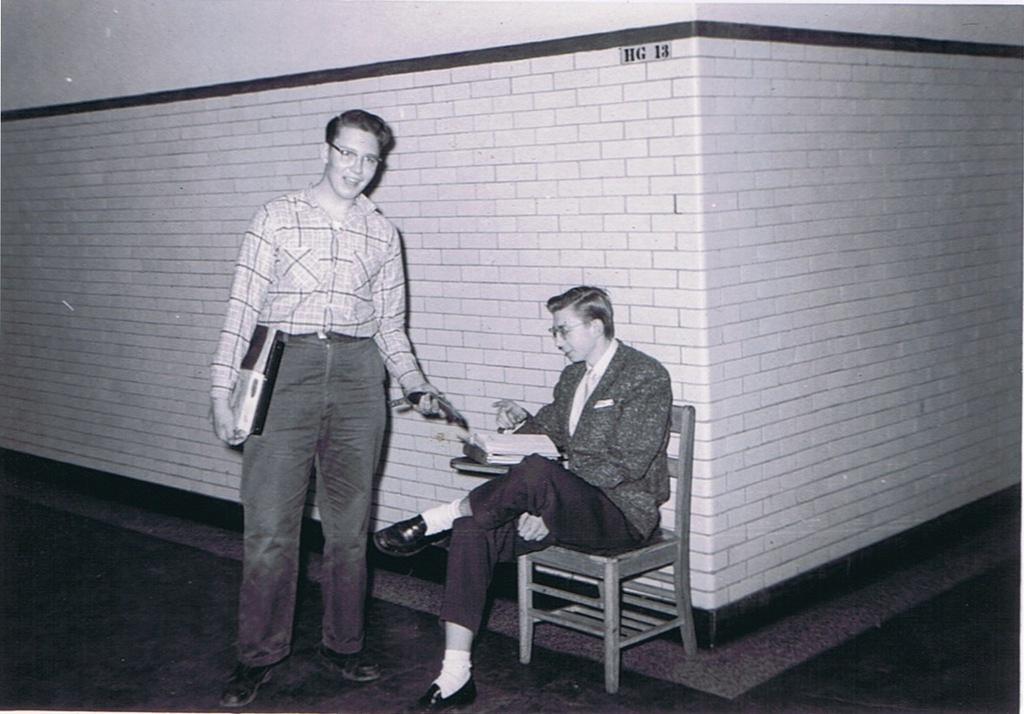 Lane Tech - Hall pass check 3/1956