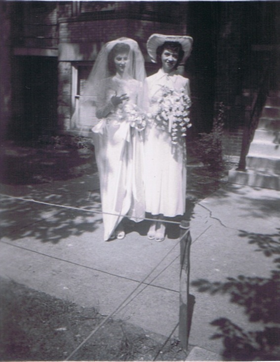 Gladys Markowski w/ Bride's Maid 7/1/1950