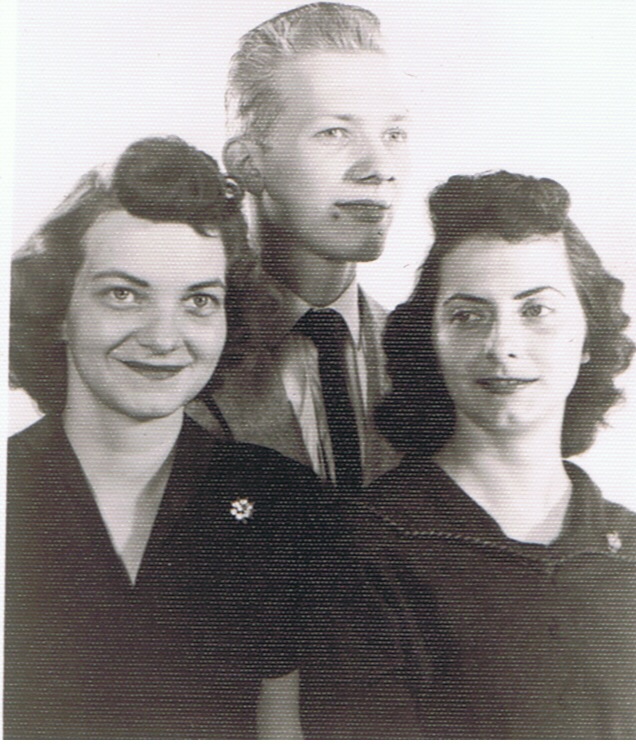Mary Lu Mueller, Bob Musa & Gladys Markowski 2/7/1957