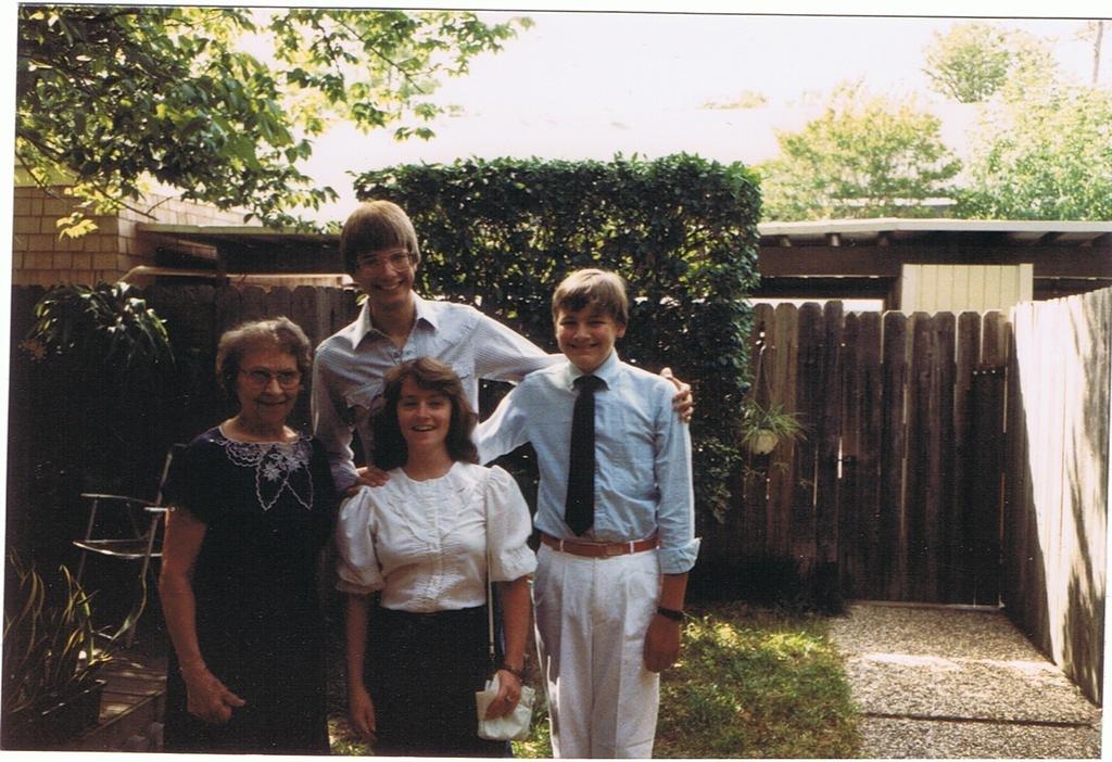 Wilma Baxter, Jeff & Tim Musa & Sami Anderson summer of '88