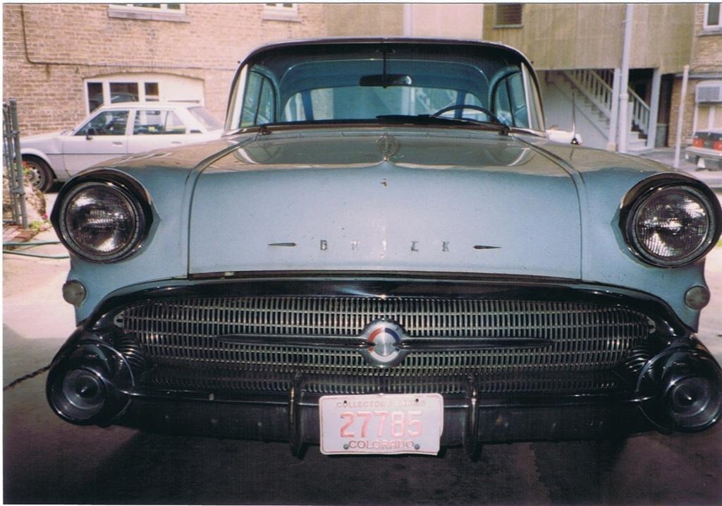 New 1957 Buick following a thorough washing by Karen