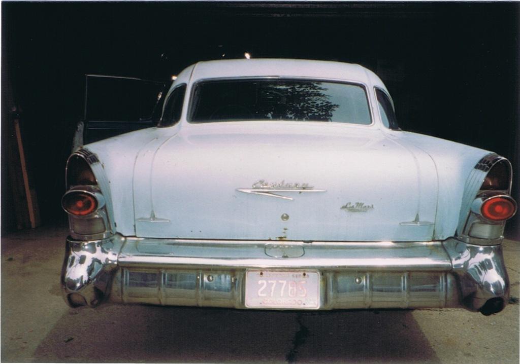 New 1957 Buick following a thorough washing by Karen