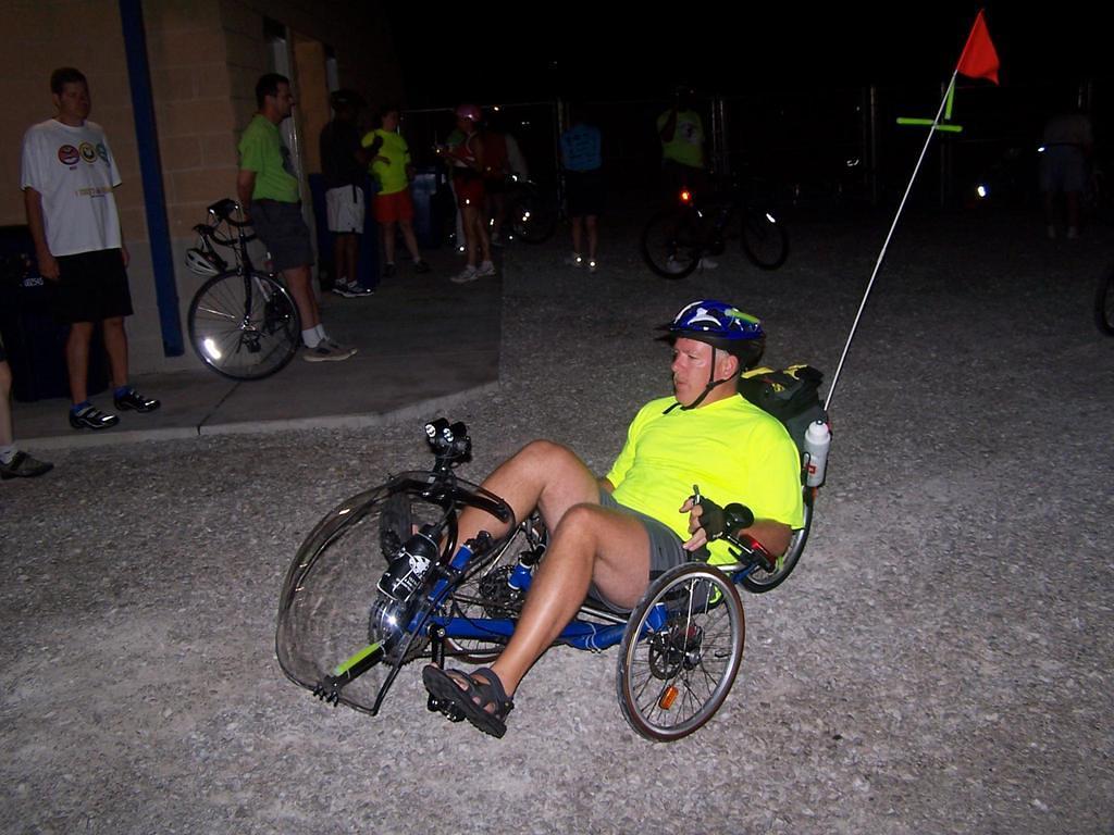 One other trike rider.  We did se about 10 or 15 other recumbent riders though.