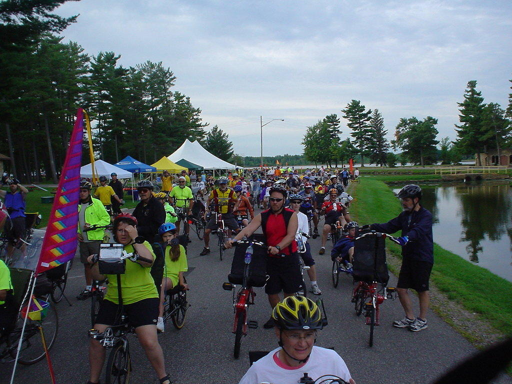 In the middle of ~250 recumbent riders