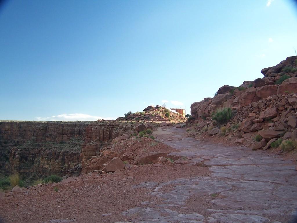 The "road" to the mining tower from the visitor center at Guano Point