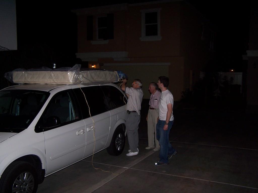 Oh, their just getting the mattress.