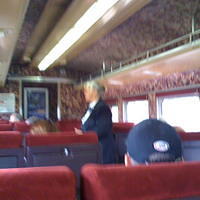 On the train to the Grand Canyon
