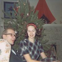 Bob & Karen Musa @ Home, Christmas 1965