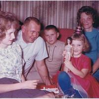 Fred, Mary, Mary, Ricky & Jenny Mueller Christmas 1963