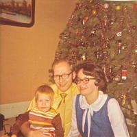 Jeffre, Bob & Karen Musa Christmas 1969