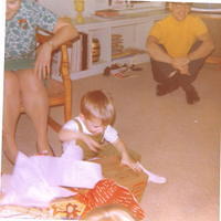 David Banks Christmas 1969 (Betty & Ernie in the background)