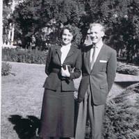 Karen Baxter & Bob Musa Wheaton College fall 1957