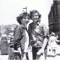 Mary Ann Nissen and Judy Norum.  (David Svendsen in left background)