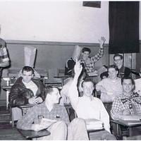 Lane Tech - Typical classroom antics 3/1956