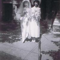 Gladys Markowski w/ Bride's Maid 7/1/1950