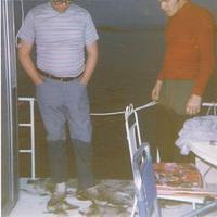 Houseboating 1st trip, Clinton IA 1972 (don't go parallel to the shore)