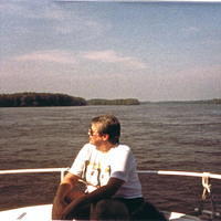Houseboating 4th trip, Clinton IA 1975 Karen Musa