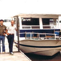 Houseboating 8th trip, Comanche IA 1980 Jim & Wally