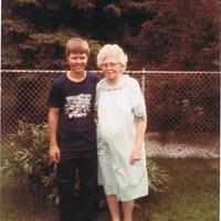 Daniel & Grandma Ella Ronning 8/1983