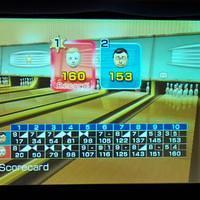 Michael beat me in Wii Bowling