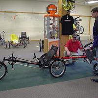 you can take the front wheel off of one and attach it to the back of the other to make a tandem.