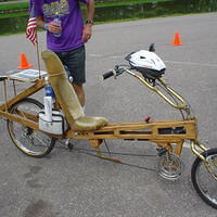 Nice homemade wooden bike