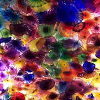 The ceiling in the lobby of the Bellagio